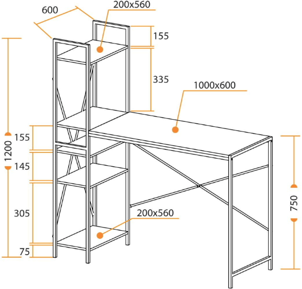 Компьютерный стол WD-07