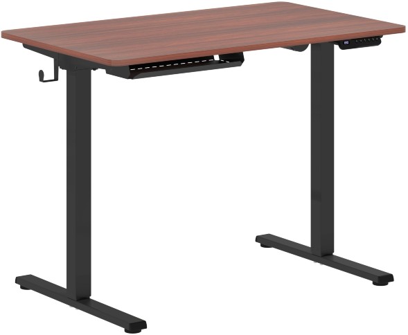 Стол письменный AT-001 Дуб Темный/Черный 1000х600х730/1210 XTEN-UP