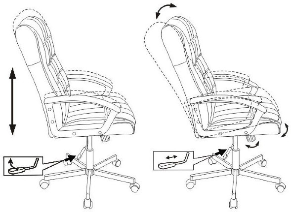 Кресло руководителя Бюрократ CH-823AXSN черный эко.кожа крестов. металл черный