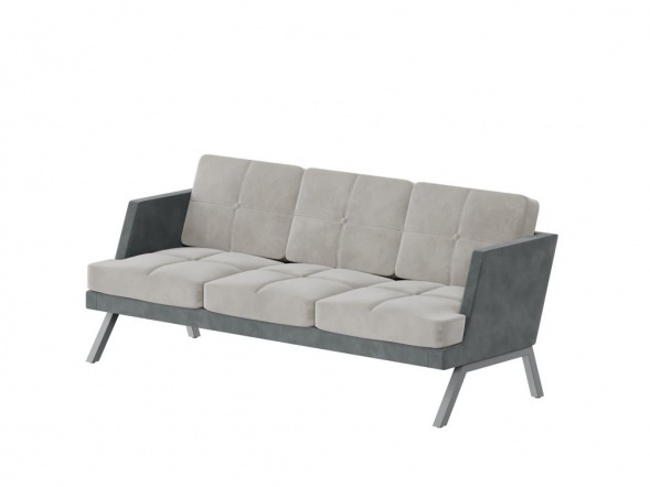 Алдо Диван трёхместный с декором из пуговиц ALDB-03L 2010*875*890