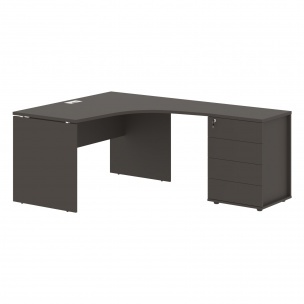 Стол эргономичный с тумбой EDCET 1313(R) 1360х1880х750 EDIS