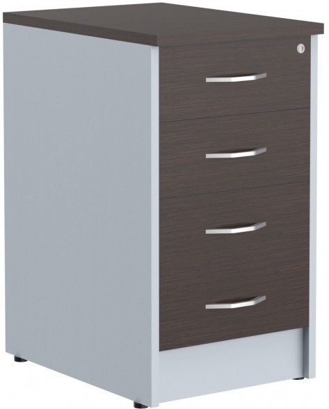 Тумба приставная с топом Т-4 Венге Магия ТП-4.А Венге Магия/Металлик 412х450х753 IMAGO