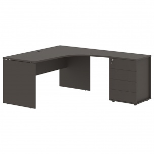 Стол эргономичный с тумбой EDCET 1518(R) 1560х1880х750 EDIS