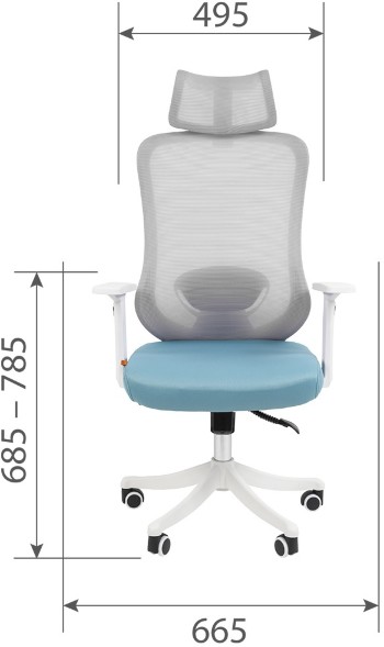 Кресло руководителя  CHAIRMAN 563 белый