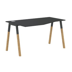 Стол FCT 1367(L) Белый Премиум/Белый-Бук 1380х900(670)х733 FORTA