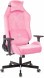 Кресло игровое Knight N1 Fabric розовый Velvet 36 с подголов. крестов. металл