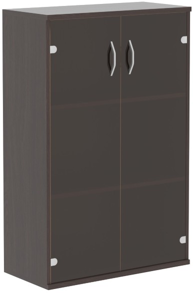 Шкаф со стеклянными дверьми СТ-2.4 Венге Магия 770х365х1200