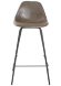Стул полубарный City коричневый