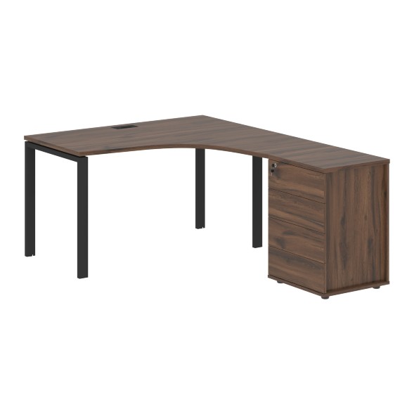 Стол эргономичный с тумбой EUCET 1318(R) 1360х1880х750 EDIS