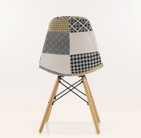 Стул Style DSW Patchwork трехцветный