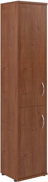 Шкаф колонка с глухой средней и малой дверьми СУ-1.3(L) Орех Французcкий 406*365*1975 в Челябинске 