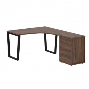 Стол эргономичный с тумбой EVCET 1318(R) 1360х1880х750 EDIS