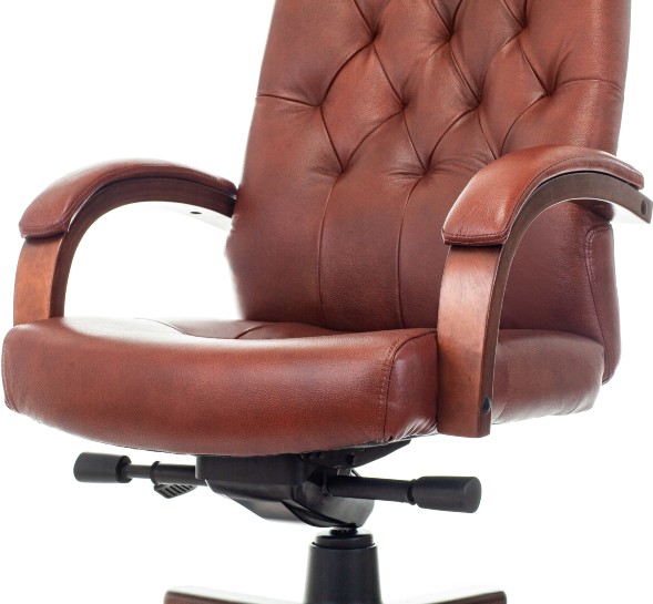 Кресло руководителя Бюрократ T-9928WALNUT 