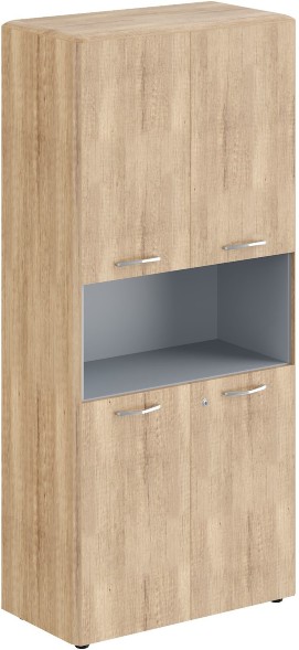 Шкаф с замками на глухих малых дверях и обвязкой DHC 85.4(Z) Дуб Каньон 892х470х1950 в Челябинске 