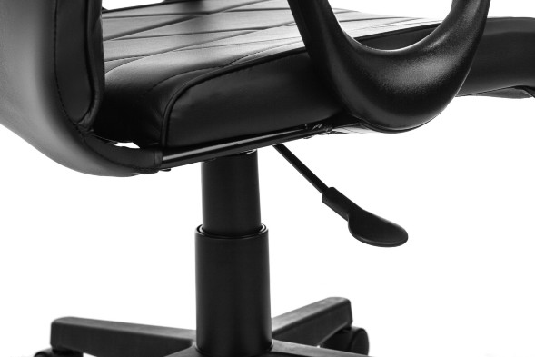 Кресло Бюрократ CH-327 черный эко.кожа крестов. пластик