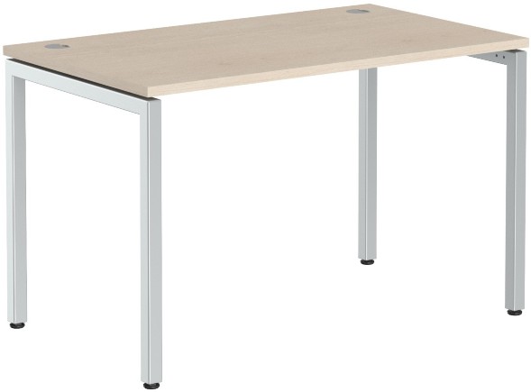 Стол прямой XSST 127 Бук Тиара/Алюминий 1200х700х750 XTEN-S в Челябинске 