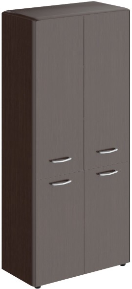 Шкаф средний с глухими малыми дверьми и обвязкой DMC 85.3 Венге Магия 892х470х1185 в Челябинске 