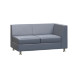 Prime Секция с подлокотником двухместная левая PR.SP-2 (L) 1300*770*720
