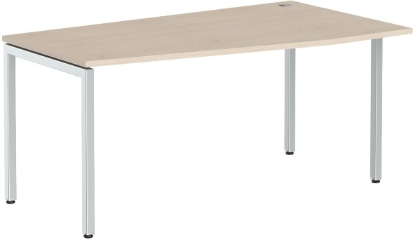 Стол эргономичный XSCT 169(R) Бук Тиара/Алюминий 1600х900х750