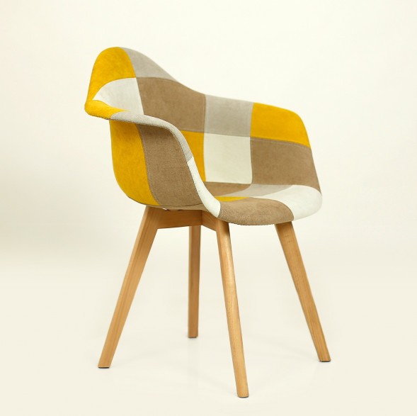 Стул Style Patchwork желтый мультиколор 