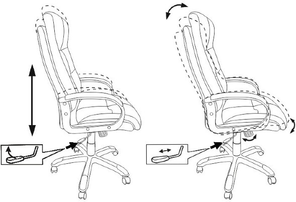 Кресло руководителя Бюрократ CH-824 эко