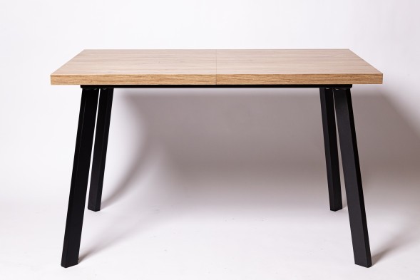 Стол раздвижной HAGEN 120, Дуб Канзас/Коричневый/Черный Текстурный