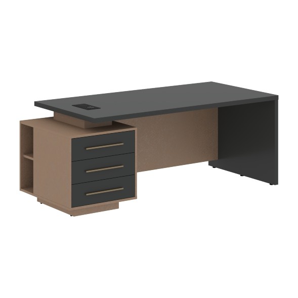 Стол руководителя с тумбой VCT 2090(L) 2000х900х750 VELION