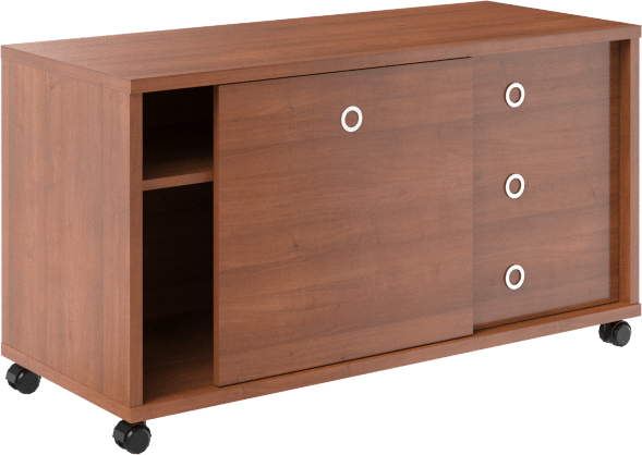 Тумба мобильная с дверью купе B 202.1 Орех Гарда 1200х500х650