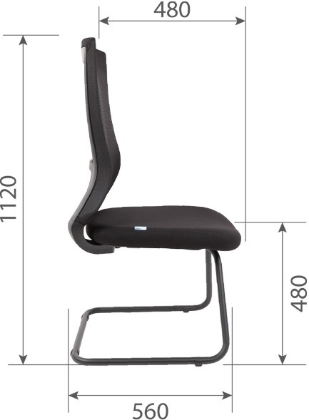 Кресло для посетителей  CHAIRMAN 500V TW в Челябинске 